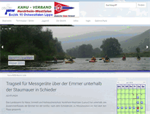 Tablet Screenshot of kanu-nrw-bezirk10.de